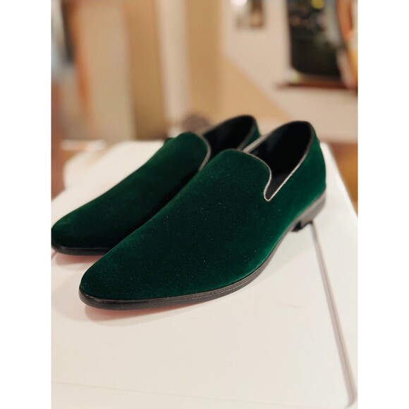 NEW SP Hunter Emerald Green Velvet Men´s Slip On...